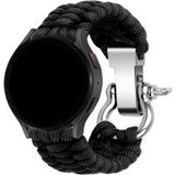 Strap-it Samsung Bracelet corde en nylon Samsung Galaxy Watch 42mm (noir)