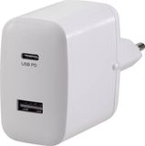 Voltcraft UC-2ACX001 USB-oplader 32 W 1x USB-A, 1x USB-C USB PD Wit