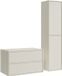 Badplaats Mali 80 cm – Beige – meuble de salle de bain avec colonne