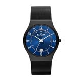 Skagen T233XLTMN - Horloge - Heren - Zwart - Ø 40 mm