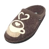 HAFLINGER Huisschoen beige / beige gemêleerd / chocoladebruin