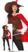 FIESTAS GUIRCA Musketier Van Castelmore - Vrouw - RoodBruin - M/L