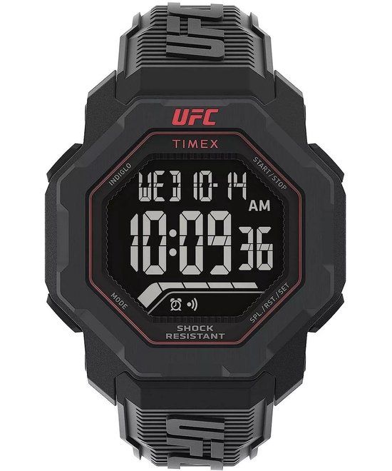 Timex UFC Knockout TW2V88100 Herenhorloge - Zwart - 48 mm