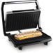Alpina Contactgrill 700W - Tosti apparaat met Anti-Aanbaklaag - Tafelgrill voor Panini, Tosti, Hamburgers en Meer - RVS/Aluminium