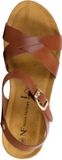 The Divine Factory Noga Ety Edge Leren sandalen met sleehak - Bruin - Maat 41
