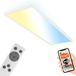 Briloner Tava - Slimme LED Plafondlamp - via app en spraakbesturing - met afstandsbediening - dimbaar - Indirect licht - 58 x 20 x 3 cm - wit