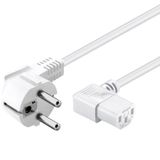 Allteq C13-220-W electriciteitssnoer Wit 2 m CEE7/4 C13 stekker