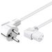 Allteq C13-220-W electriciteitssnoer Wit 2 m CEE7/4 C13 stekker