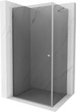 Mexen Pretoria porte battante cabine de douche 80 x 120 cm, graphite, chrome