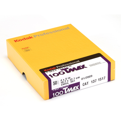 Kodak T-MAX 100 4x5" 50