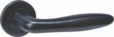 Intersteel Deurkruk Q 03 op rozet verdekt ø52x6mm PVD zwart