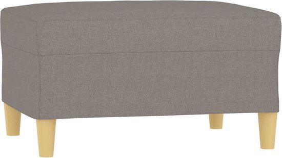 vidaXL Voetenbank 70x55x41 cm stof taupe