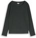 Tom Tailor T-shirt femme manches longues col rond uni gris Polyester S