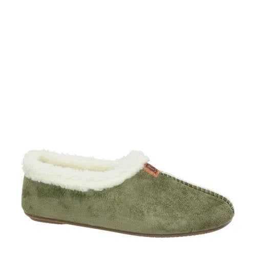 Nelson Home pantoffels kaki