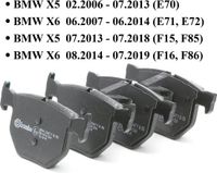 Brembo P06056 Remblokken achter voor BMW X5, X6