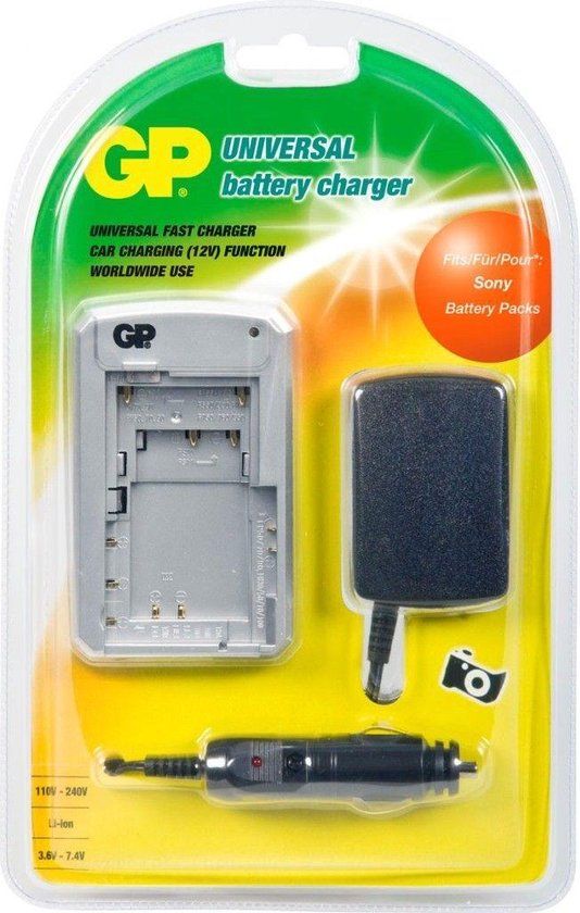 GP BCSON01 Battery Charger for Sony - Silver
