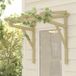 Marquise-auvent De Porte 100x100x80 cm Bois de pin massif imprégné