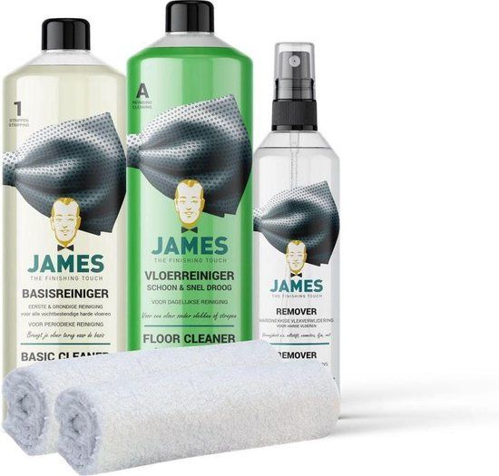 James Harde Vloeren Schoonmaakset - 4 stuks - 2250 ml