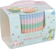 Koopman Set Siliconen Cupcakevormen 7x3,5cm - 12st.