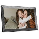 KODAK Digitale fotolijst, wifi, 15,6 inch, HD IPS-touchscreen, elektronische fotolijst met 32 GB geheugen, automatische beeldrotatie, delen van foto's of video's overal via app, zwart