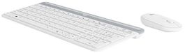 Logitech Combo clavier et souris sans fil MK470 - Blanc