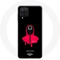 Maniacase Hoesje voor Samsung Galaxy A12 Inktvis Spel vierkant masker