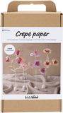 Creativ company CC Hobbyset Crêpepapier Bloemen Pastel