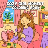 Cozy Girls Moments Coloring Book