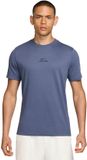 Nike Dri-fit Studio Pro Shirt Blauw Polyester Korte Mouw M