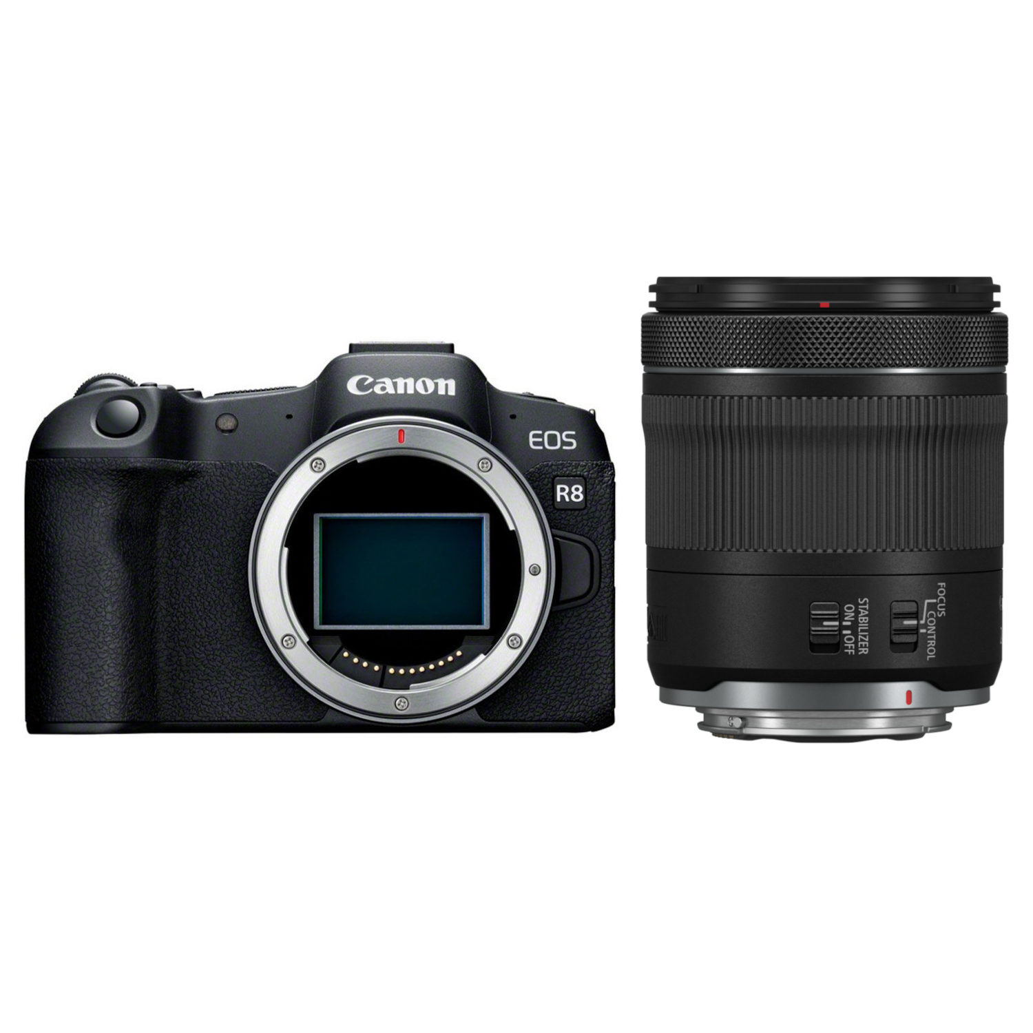 Canon Canon EOS R8 systeemcamera Zwart + RF 24-105mm f/4.0-7.1 IS STM