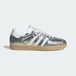 adidas Samba Cuir Verni Peau de Serpent Argent Métallique (Femme)