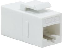 Delock 86379 - Angled - White - RJ-45 - RJ-45 - Female - Female
