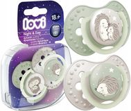 LOVI Dynamische Speen 18m+ 2 stuks - Lichtgevend in het Donker