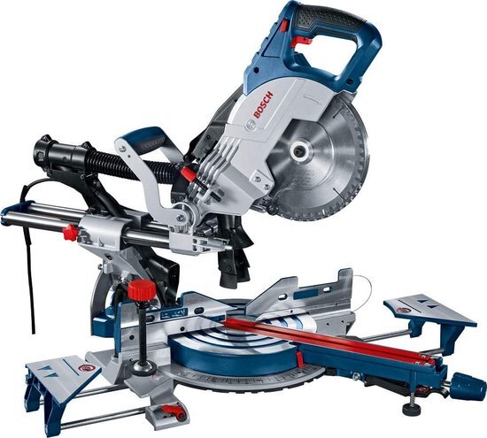 Bosch afkortzaagmachine GCM 8 SJL (zaagblad-Ø: 216 mm, incl. 1x zaagblad Standard, 1x zaagblad Optiline Wood, in kartonnen doos) - Amazon Exclusive Set