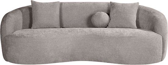 LABEL51 Novo Bank - Grijs - Chenille - 2,5-Zits