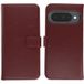 Selencia Echt Leren Bookcase voor de Google Pixel 10 / 10 Pro - Burgundy