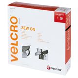 Velcro® Klettband zum Aufnähen, Haken & Flausch 50mm x 10m Schwarz