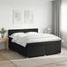 vidaXL Boxspringbed met matras met hoofdeinde Zwart 180 x 200 cm Stof