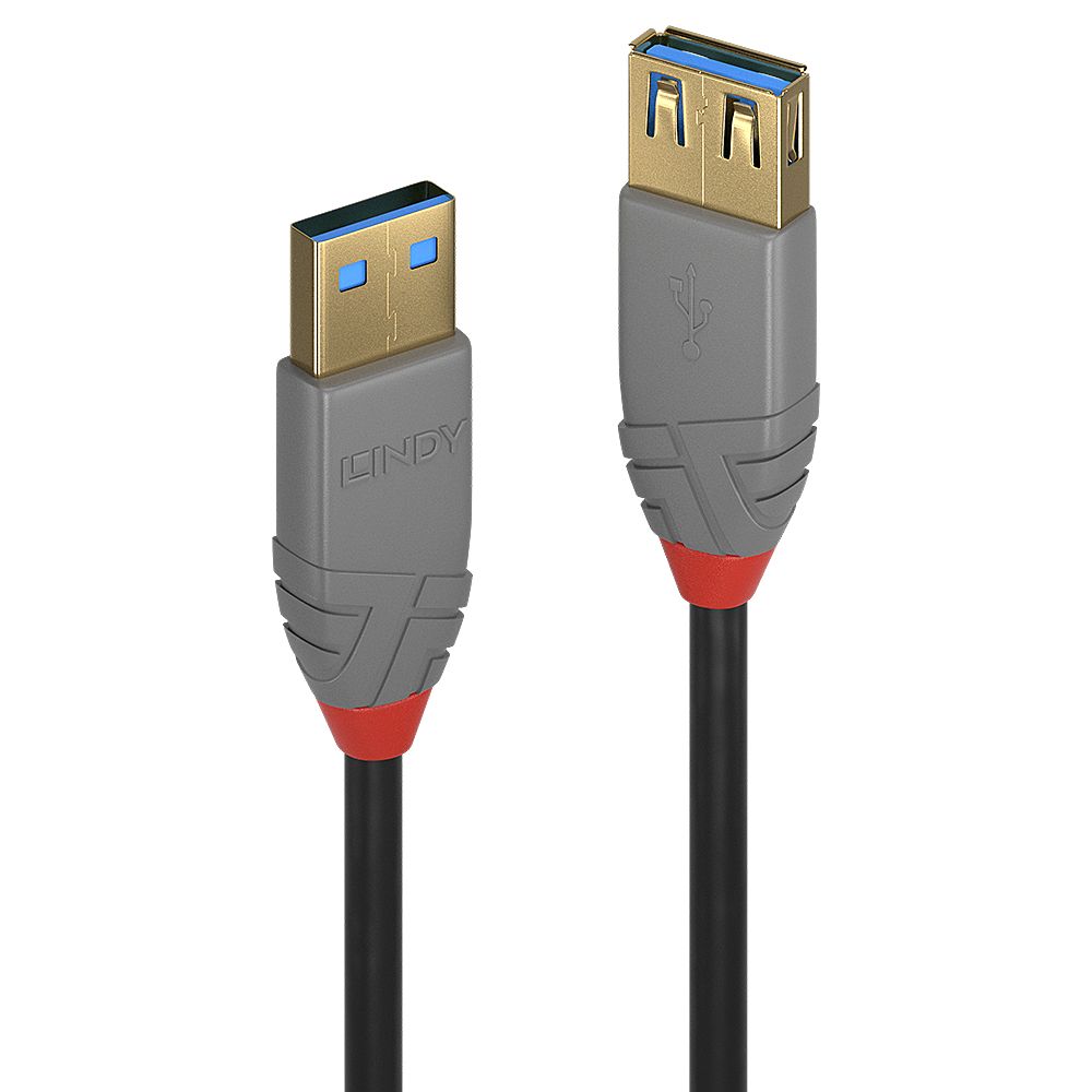 Lindy 36762 USB-kabel USB 3.2 Gen 1 (3.1 Gen 1) 2 m USB A 5 Gbit/s Zwart
