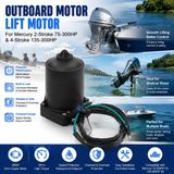 StarTech Reservemotor voor trim en kanteling - Hefmotor voor buitenboordmotoren - 12 V - 260 W - Motor met koperen spoelen - Geschikt voor 2-takt motoren (75–300 pk) en 4-takt motoren (135–300 pk) - Zwart