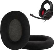 kwmobile 2x fluwelen oorkussens geschikt voor Sennheiser GAME ZERO / HD380PRO / PXC450 / PXC350 / PC350 / PC360 koptelefoons - Kussens voor over-ear-koptelefoon in zwart