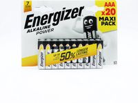 Energizer Alkaline Power AAA Batterijen – LR03 – 1.5V – 20 Stuks