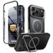 i-Blason Ares Hoesje voor iPhone 18 Pro Max /iPhone 17 Pro Max, Zwart | Case MagSafe met Standaard [9H Gehard Glazen Schermbeschermer] Militaire Bescherming Magnetische [Camerabedieningsknop]