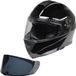 CMX Casque modulable Spacer, noir brillant, avec écran de rechange sombre, taille XL, vendu en kit