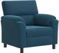 vidaXL Canapé Bleu 94 x 85 x 93 cm Velours
