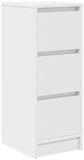 vidaXL Dressoir wit 29,5 x 34 x 76 cm bewerkt hout