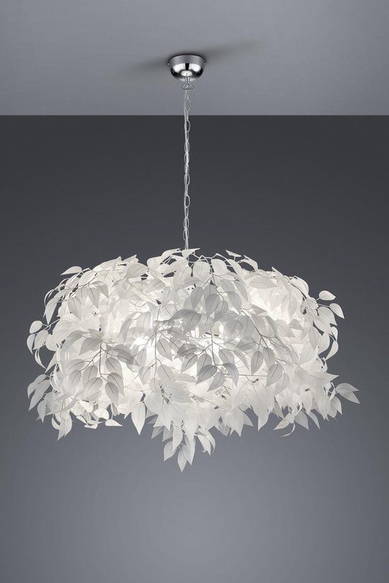 REALITY LEAVY Hanglamp - Chroom - 4 x E14 - Wit - 70cm - Met dimfunctie