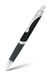 ONLINE Balpen Sporty zwart, aluminium, intrekbaar, internationale vulling met grote capaciteit, onuitwisbaar, zwart lettertype, metalen clip
