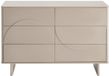 Vente-unique Ladekast 6 lades - Beige - DELORINA