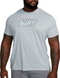 Nike Shirt M Nk Df Tee Slub Hbr, Dk Grey Heather, FZ8028-063, XL